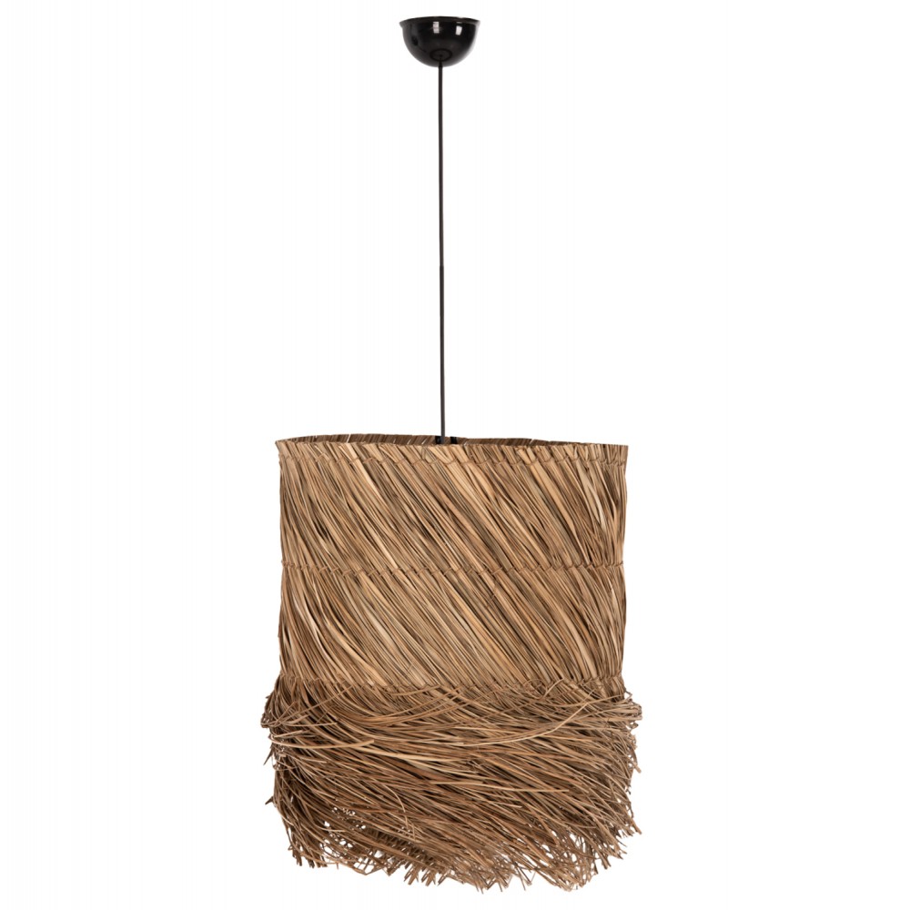 Φωτιστικό οροφής από seagrass σε χρώμα φυσικό Φ32x140