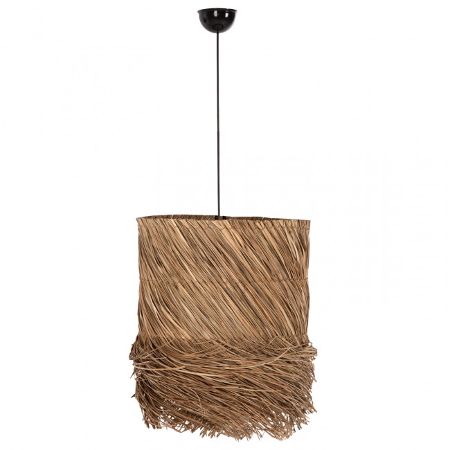 Φωτιστικό οροφής από seagrass σε χρώμα φυσικό Φ32x140