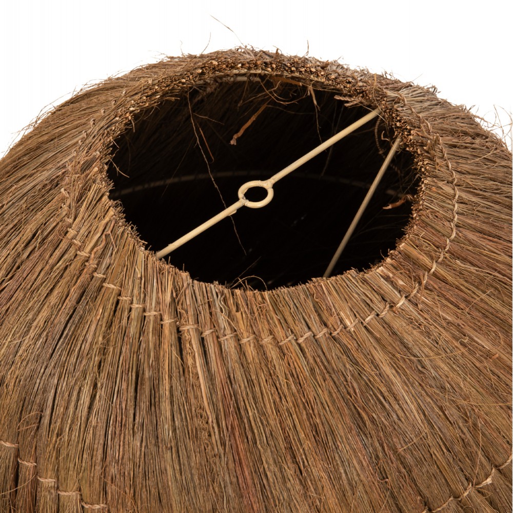 Φωτιστικό οροφής από rayung grass σε χρώμα καφέ Φ46x141