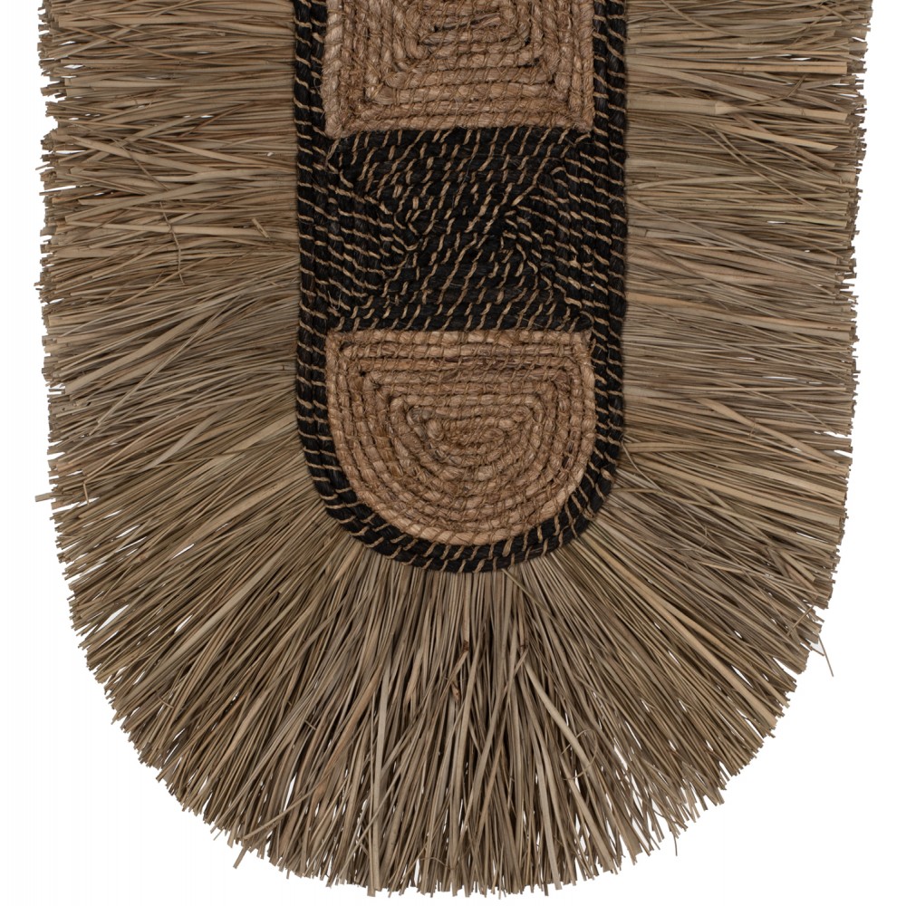 Διακοσμητικό τοίχου από καλαμία σε φυσικό χρώμα 46x8x68