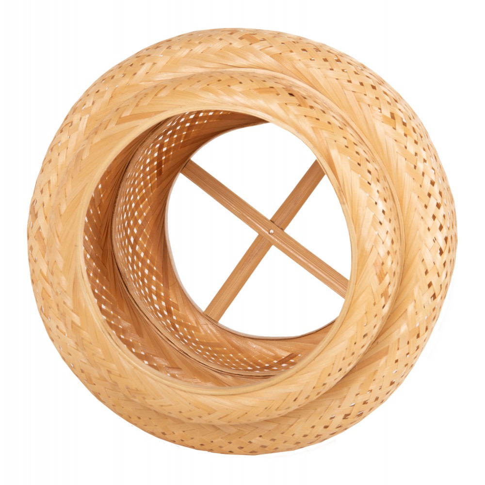 Φωτιστικό οροφής από μπαμπού σε χρώμα φυσικό Φ51x149