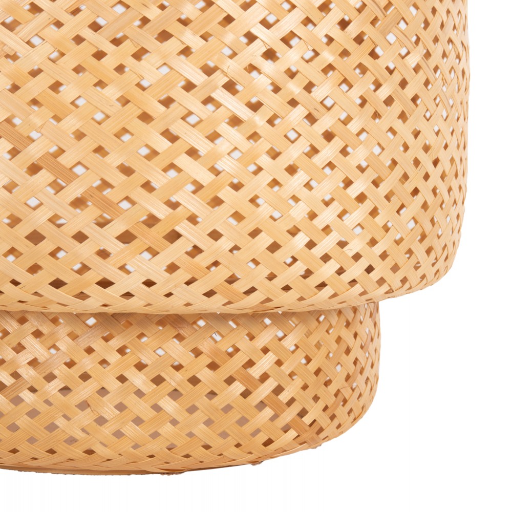 Φωτιστικό οροφής από μπαμπού σε χρώμα φυσικό Φ51x149