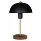 Επιτραπέζιο φωτιστικό από μέταλλο/ξύλο σε χρώμα μαύρο
