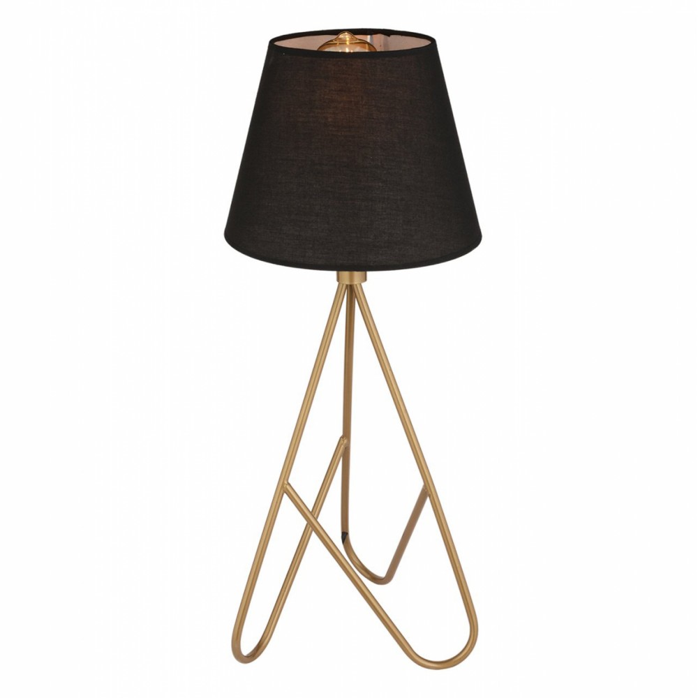 Επιτραπέζιο φωτιστικό από μέταλλο σε χρώμα χρυσό/μαύρο 24x60Υ