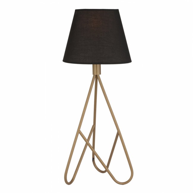 Επιτραπέζιο φωτιστικό από μέταλλο σε χρώμα χρυσό/μαύρο 24x60Υ