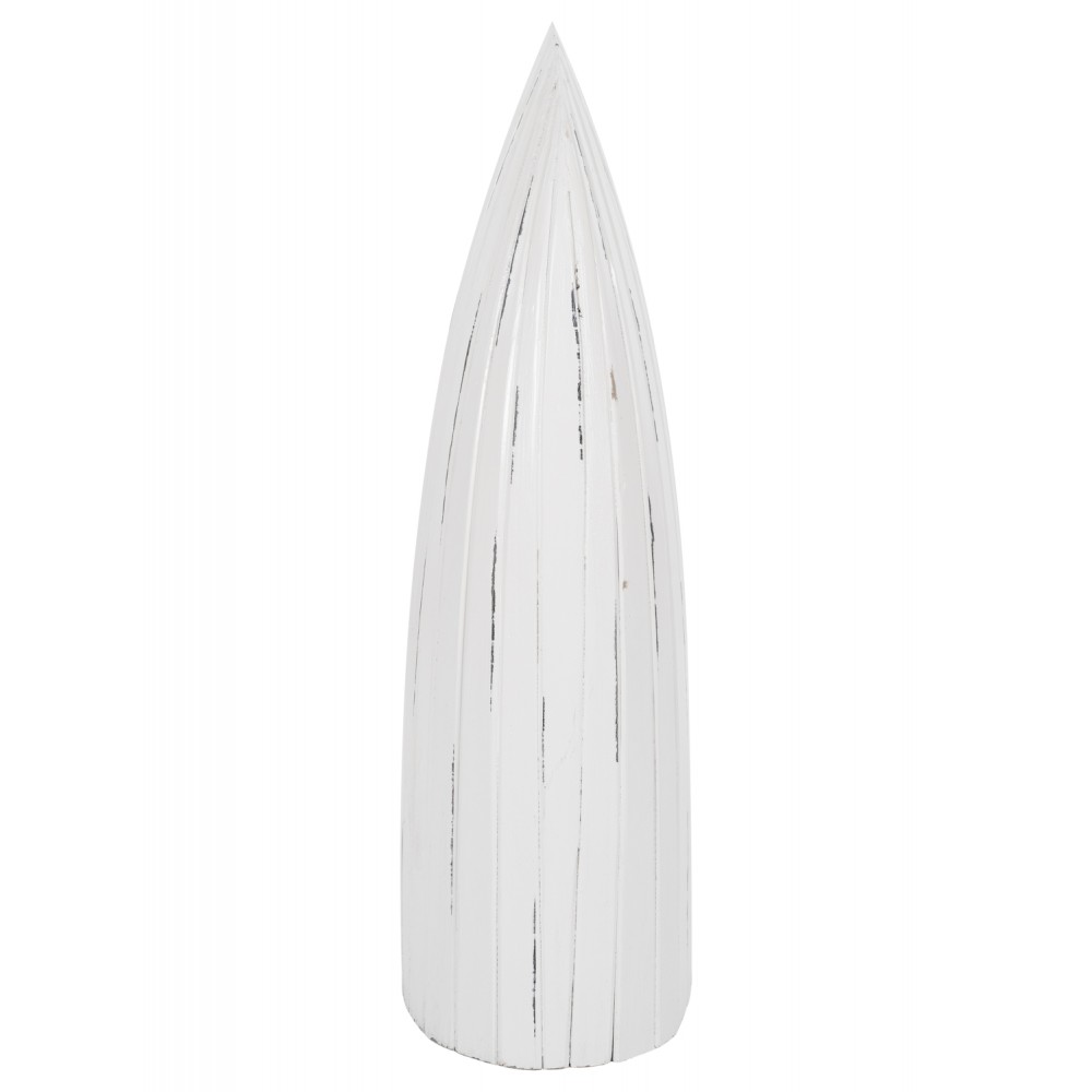 Κάβα μπουκαλιίων εικοσιπέντε θέσεων από ξύλο σε λεύκο χρώμα 55x30x195