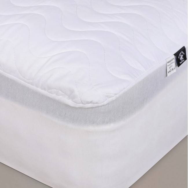Αδιάβροχο κάλυμμα στρώματος από βαμβάκι σε λευκό χρώμα 90x190