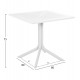 Τραπέζι τετράγωνο από PP σε χρώμα λευκό 80x80x75
