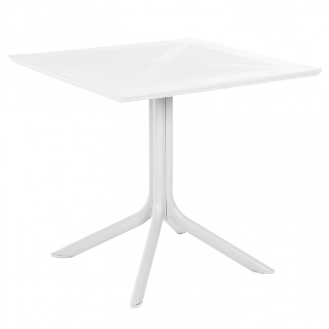 Τραπέζι τετράγωνο από PP ''HM5930.11'' σε χρώμα λευκό 80x80x75