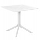 Τραπέζι τετράγωνο από PP σε χρώμα λευκό 80x80x75