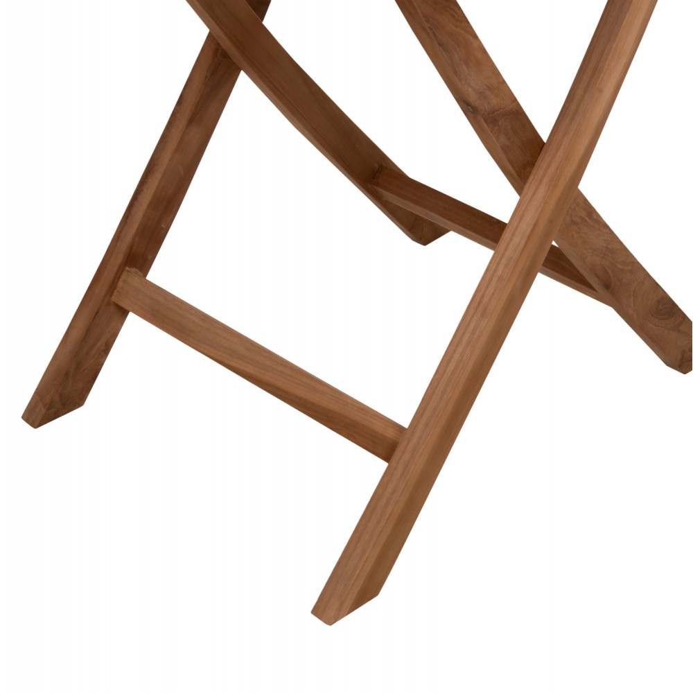 Τραπέζι στρόγγυλο πτυσσόμενο ''KENDALL'' από ξύλο σε φυσικό χρώμα Φ106x73,5