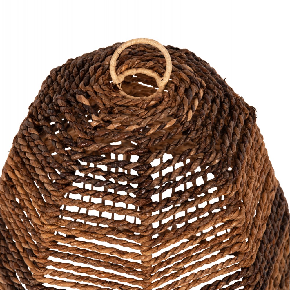 Φωτιστικό οροφής από ίνες δέντρου σε χρώμα καφέ Φ61x156