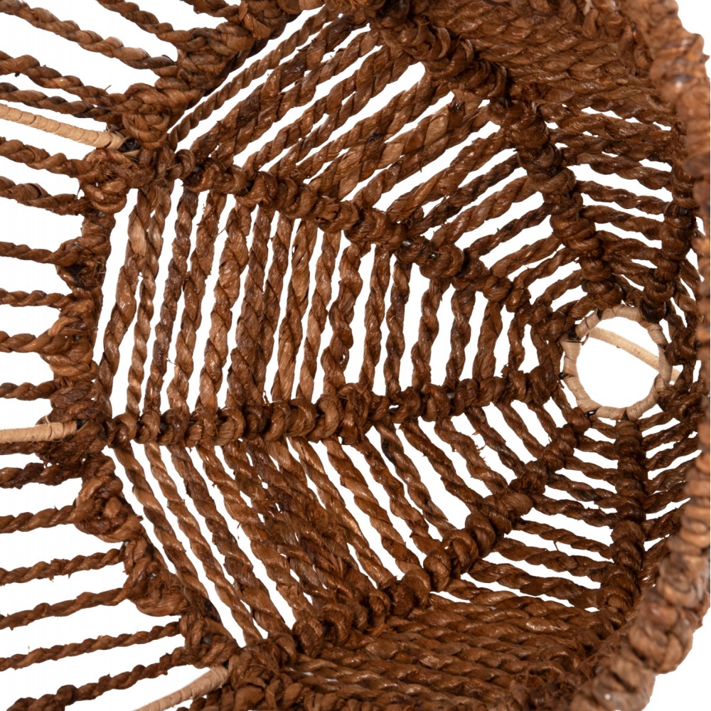 Φωτιστικό οροφής από ίνες δέντρου σε χρώμα καφέ Φ61x156