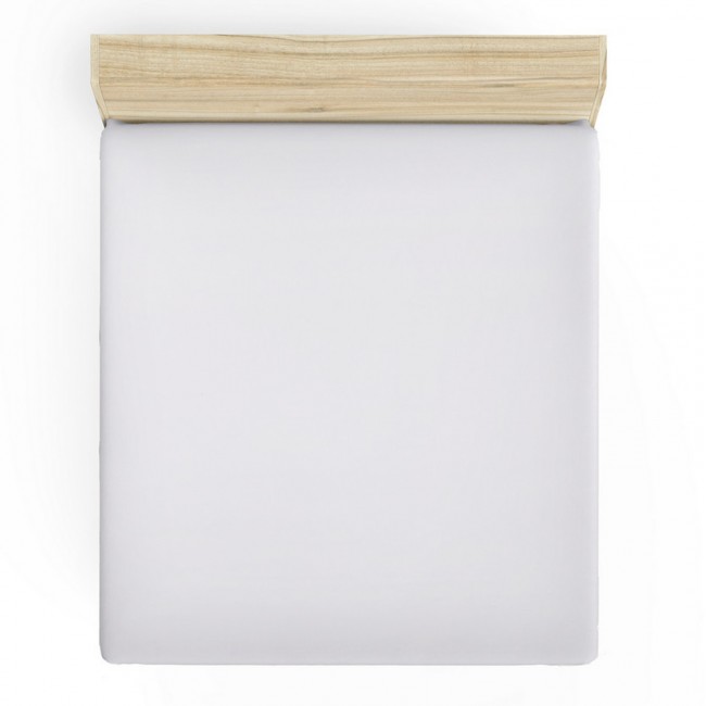 Σεντόνι υπέρδιπλο από βαμβάκι σε λευκό χρώμα 240x260