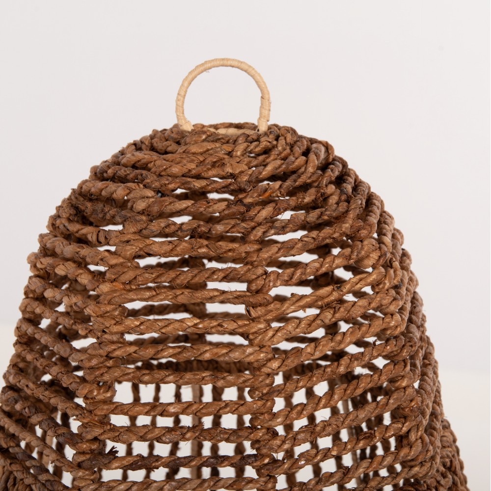 Φωτιστικό οροφής από ίνες δέντρου σε χρώμα καφέ Φ41x136