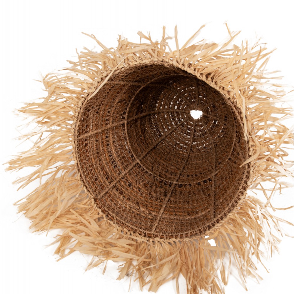 Φωτιστικό οροφής από ίνες δέντρου σε χρώμα φυσικό Φ60x180