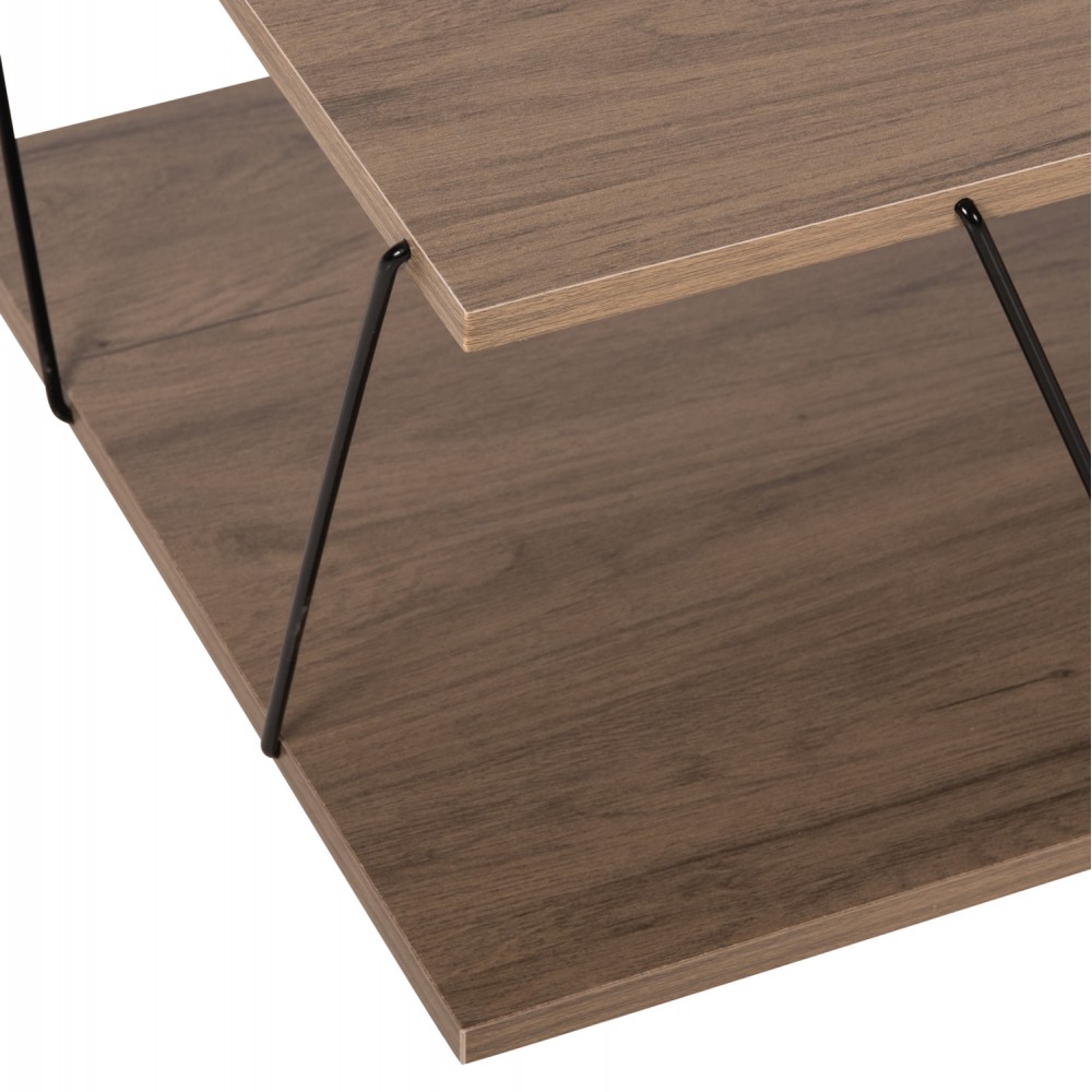 Τραπέζι σαλονιού ''TARS'' σε χρώμα καρυδί 120Χ50Χ30