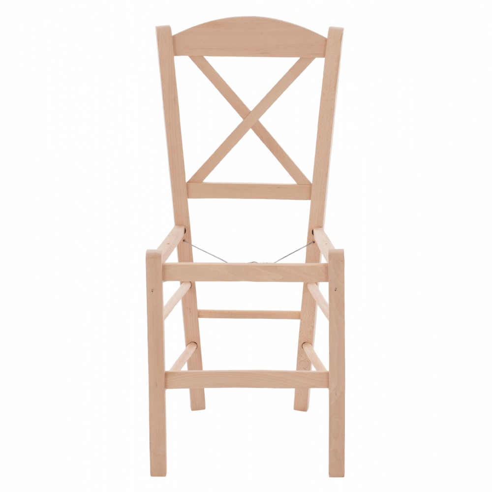 Καρέκλα καφενείου από ξύλο σε χρώμα φυσικό 40x48x88