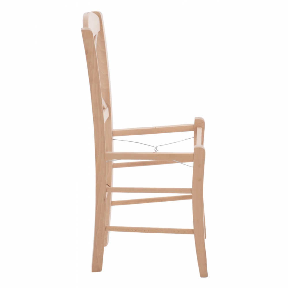 Καρέκλα καφενείου από ξύλο σε χρώμα φυσικό 40x48x88