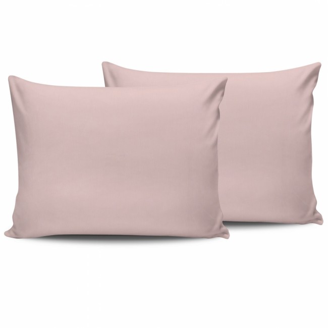 Σετ μαξιλαροθήκες από βαμβάκι σε ρόζ χρώμα 50x70
