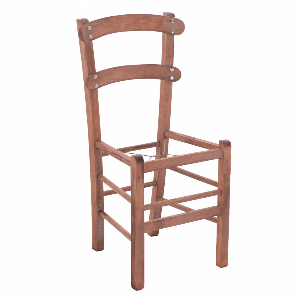 Καρέκλα καφενείου από ξύλο σε χρώμα καρυδί 40x38x88