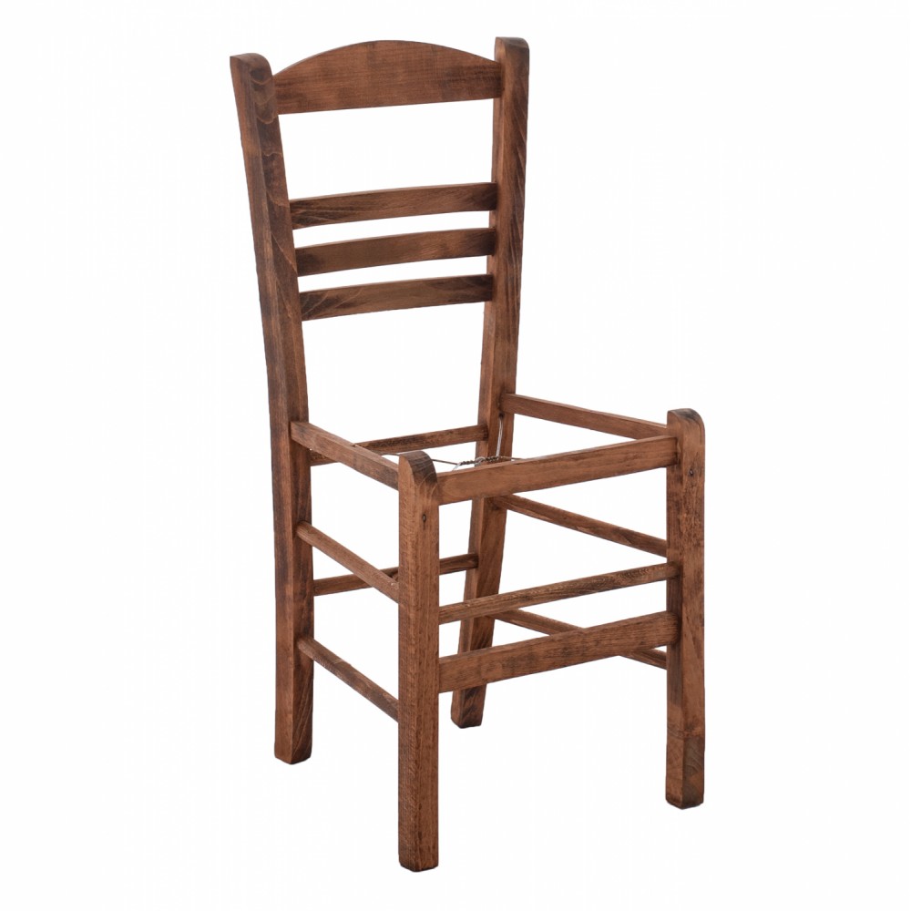 Καρέκλα καφενείου από ξύλο σε χρώμα καρυδί 40x40x88