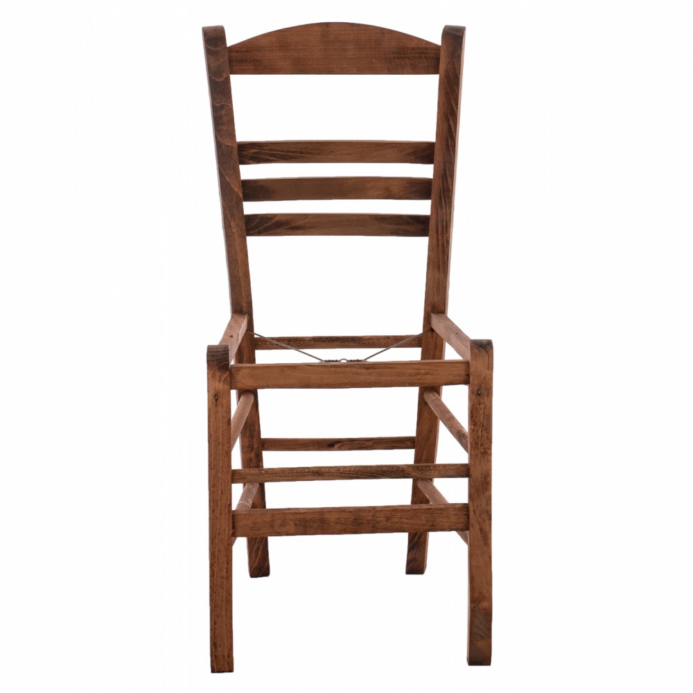 Καρέκλα καφενείου από ξύλο σε χρώμα καρυδί 40x40x88