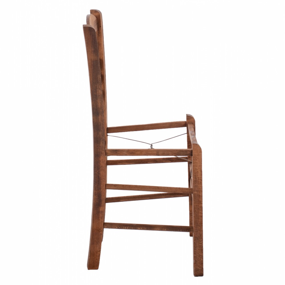 Καρέκλα καφενείου από ξύλο σε χρώμα καρυδί 40x40x88