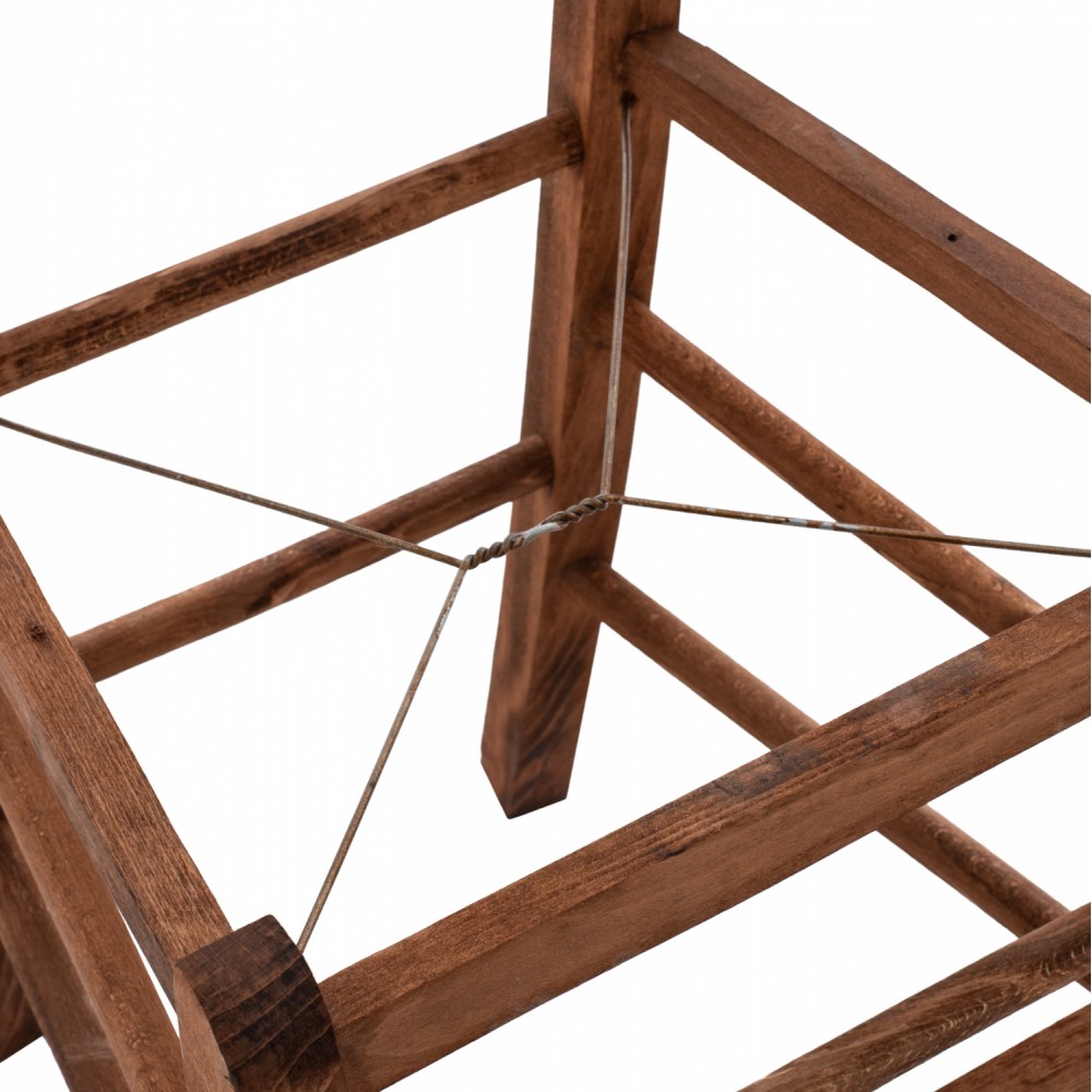 Καρέκλα καφενείου από ξύλο σε χρώμα καρυδί 40x40x88