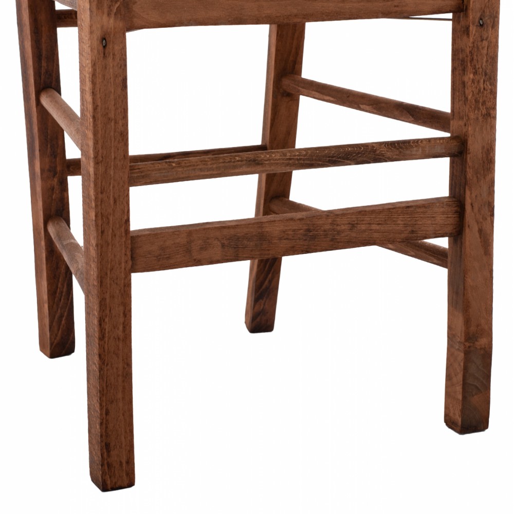 Καρέκλα καφενείου από ξύλο σε χρώμα καρυδί 40x40x88