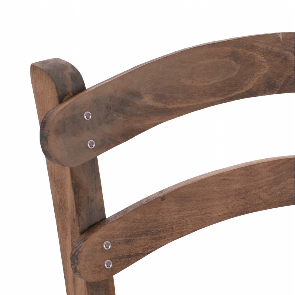 Σκαμπό καφενείου από ξύλο σε χρώμα καρυδί 40x42x105