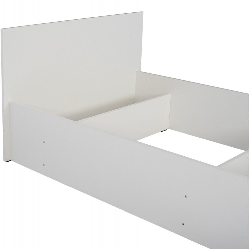 Κρεβάτι μονό ''ADLER'' σε χρώμα λευκό για στρώμα 90Χ200