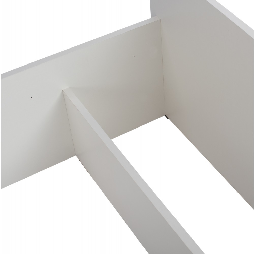 Κρεβάτι μονό ''ADLER'' σε χρώμα λευκό για στρώμα 90Χ200