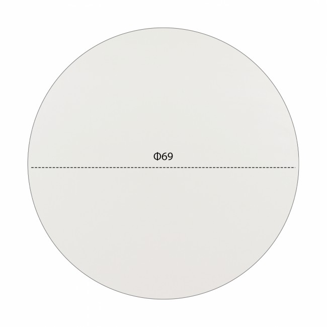 Επιφάνεια τραπεζιού από HPL σε χρώμα λευκό Φ69x1,2