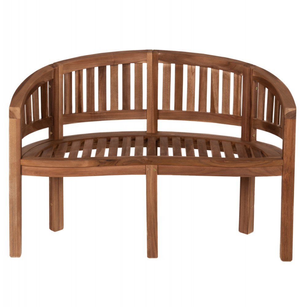 Παγκάκι εξωτερικού χώρου "CAPO" από ξύλο σε φυσικό χρώμα 121x59x86