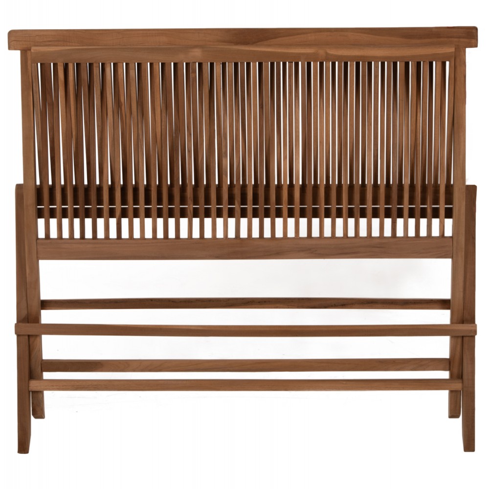 Παγκάκι πτυσσόμενο "KENDALL" από ξύλο σε φυσικό χρώμα 149x59x86