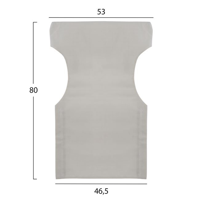 Πανί σκηνοθέτη από textilene σε χρώμα εκρού 46.5Χ53Χ80