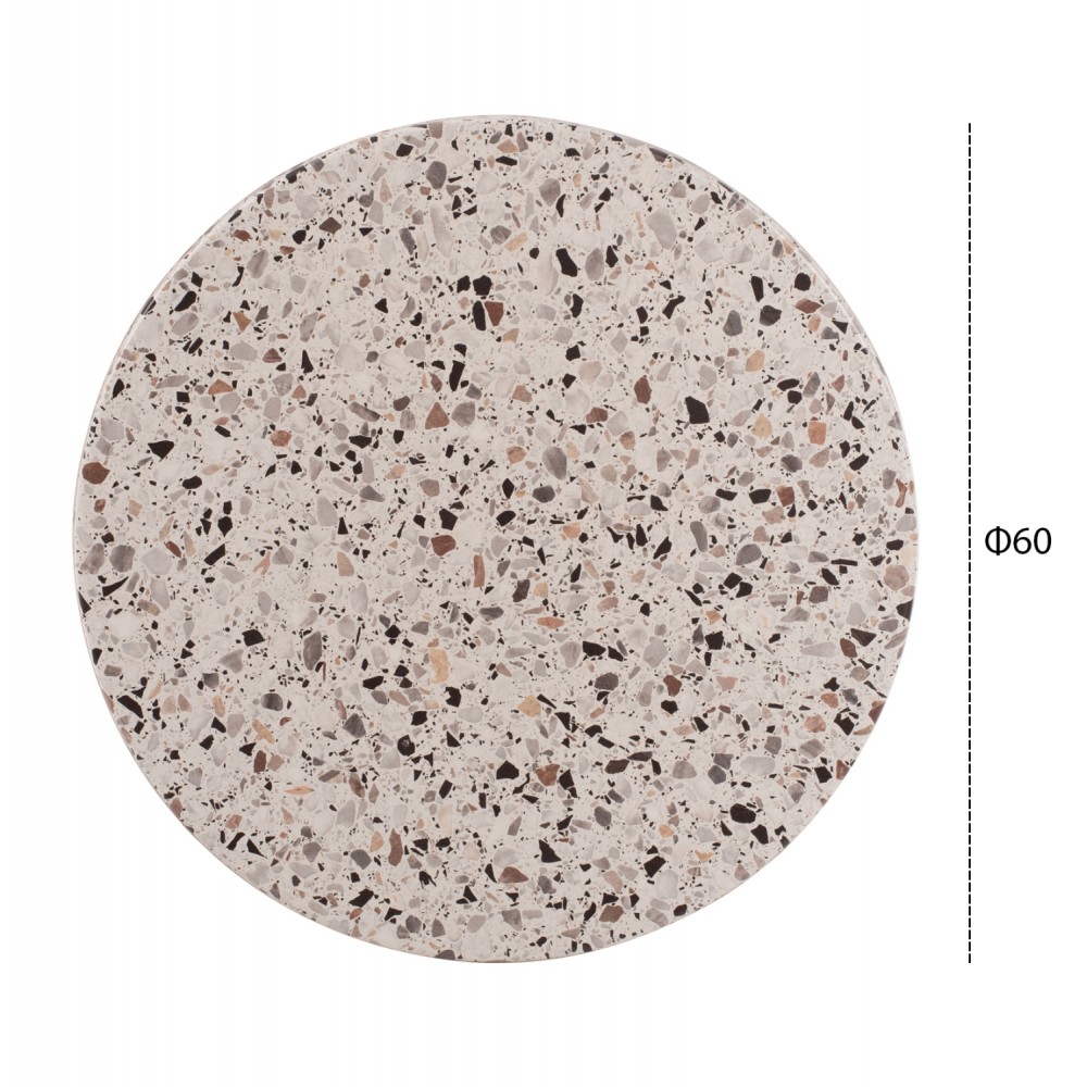 Επιφάνεια τραπεζιού από werzalit σε χρώμα μωσαϊκό Φ60