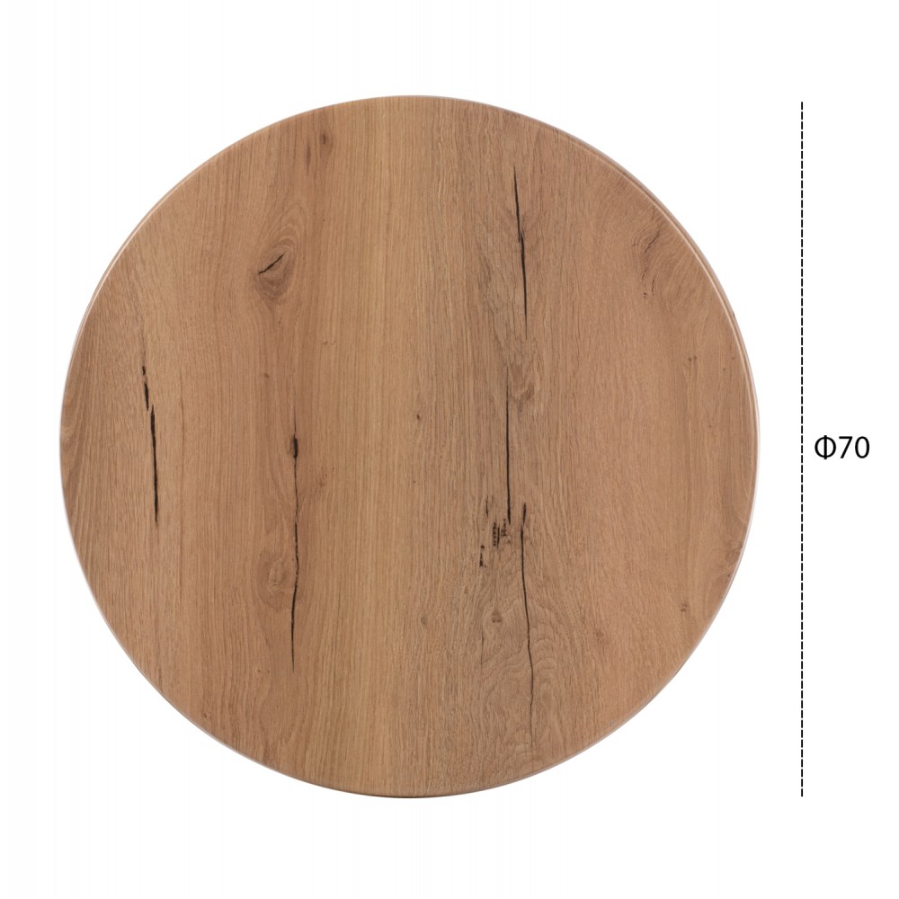 Επιφάνεια τραπεζιού από werzalit σε χρώμα φυσικό Φ70