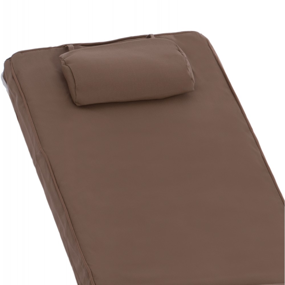 Μαξιλάρι ξαπλώστρας "SIFNOS" σε χρώμα μόκα 196(117+1+78)x58x9