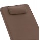 Μαξιλάρι ξαπλώστρας "SIFNOS" σε χρώμα μόκα 196(117+1+78)x58x9
