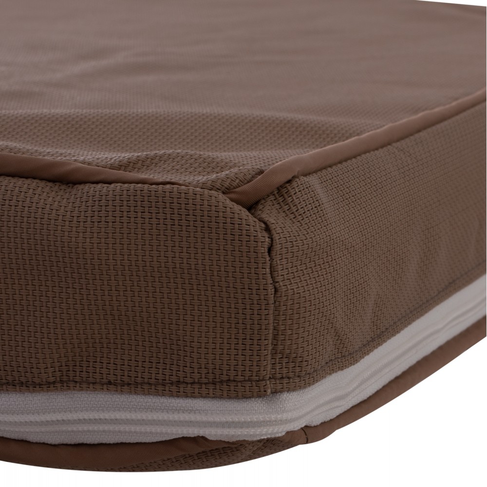 Μαξιλάρι ξαπλώστρας "SIFNOS" σε χρώμα μόκα 196(117+1+78)x58x9