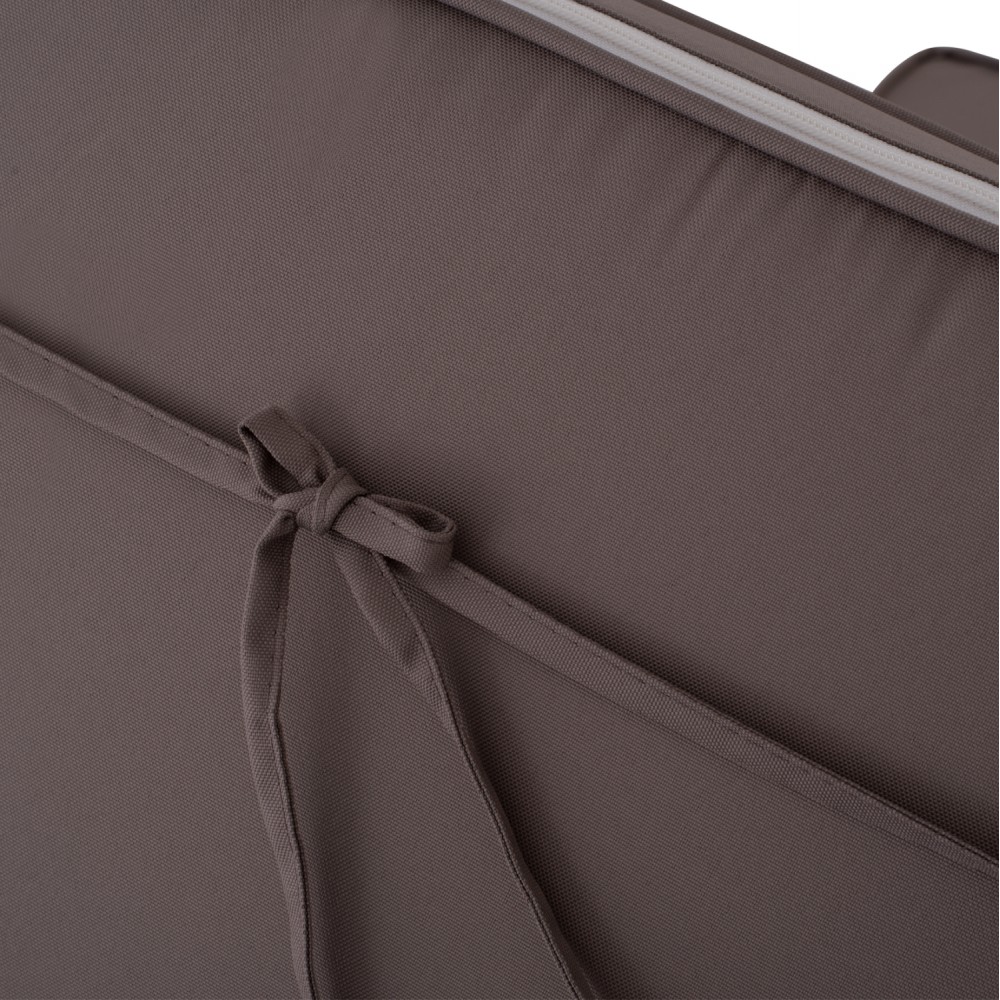 Μαξιλάρι ξαπλώστρας "CHIOS" σε χρώμα γκρι 196(117+1+78)x58x9