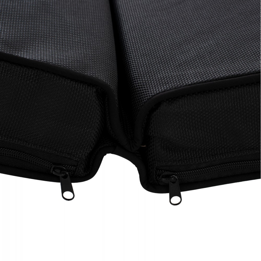 Μαξιλάρι ξαπλώστρας "SIFNOS" από textilene σε χρώμα μαύρο 196(117+1+78)x58x9