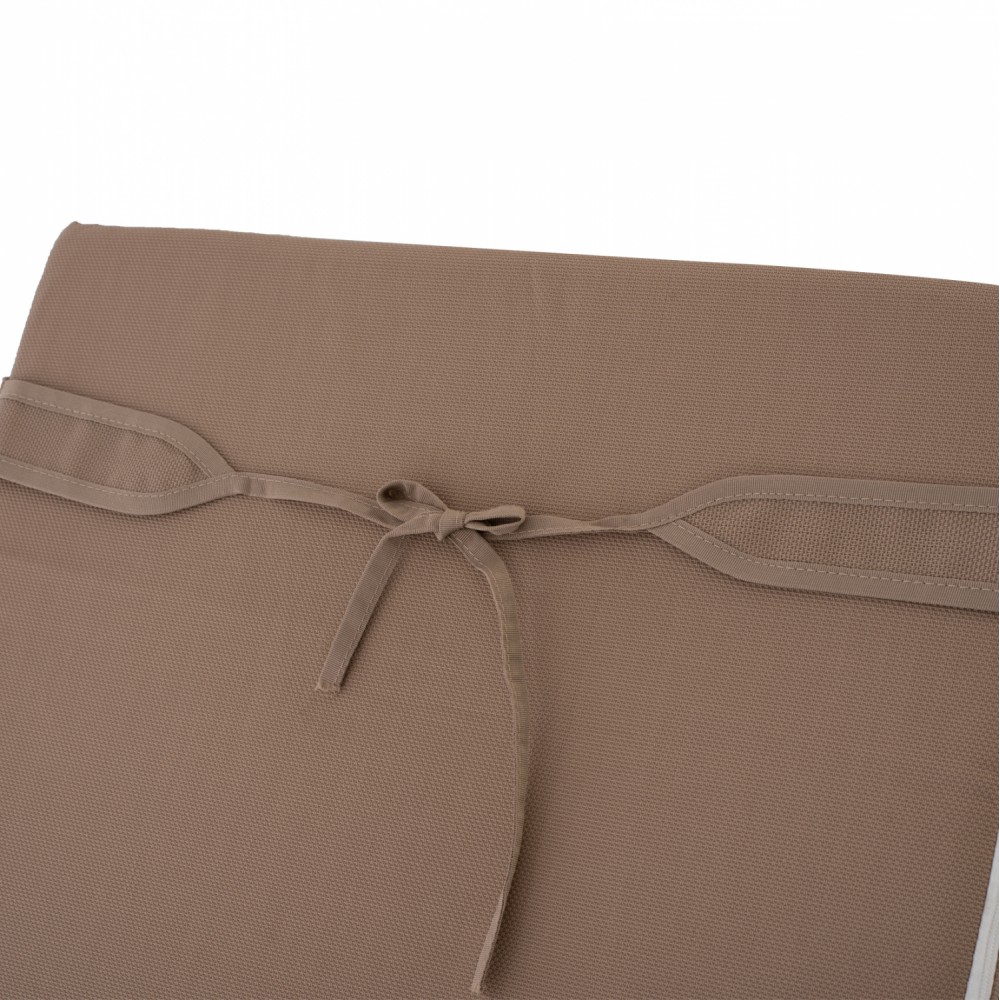 Μαξιλάρι ξαπλώστρας "SIFNOS" από textilene σε χρώμα μόκα 196(117+1+78)x58x6