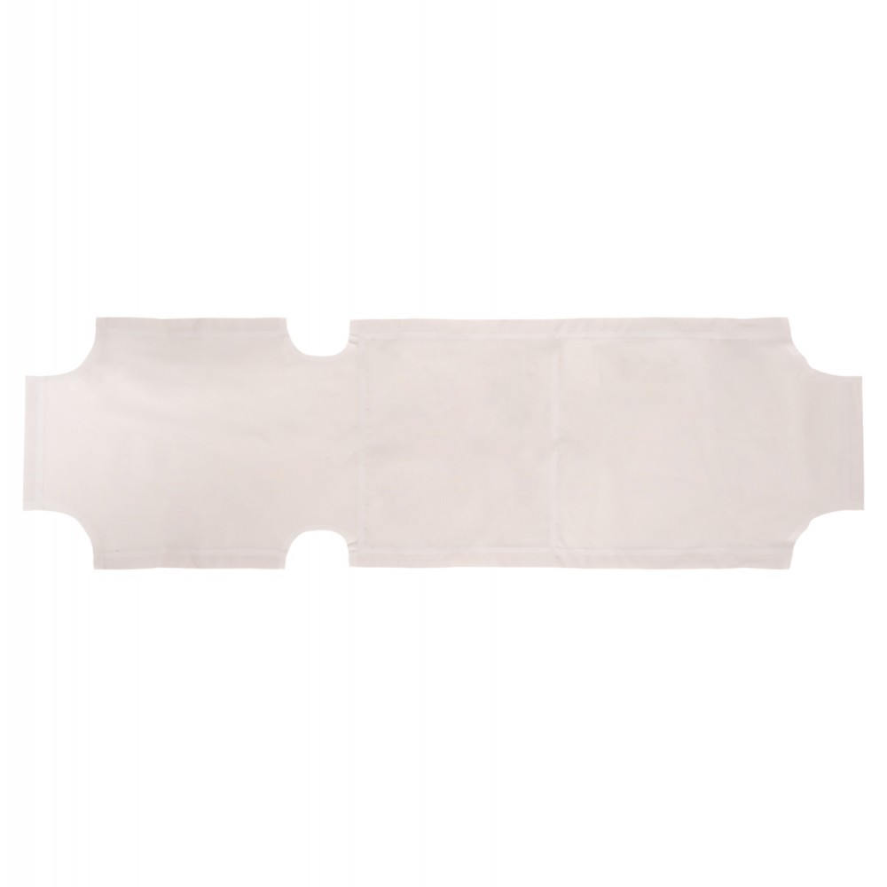 Ανταλλακτικό ξαπλώστρας από textilene σε λευκό χρώμα 200x62