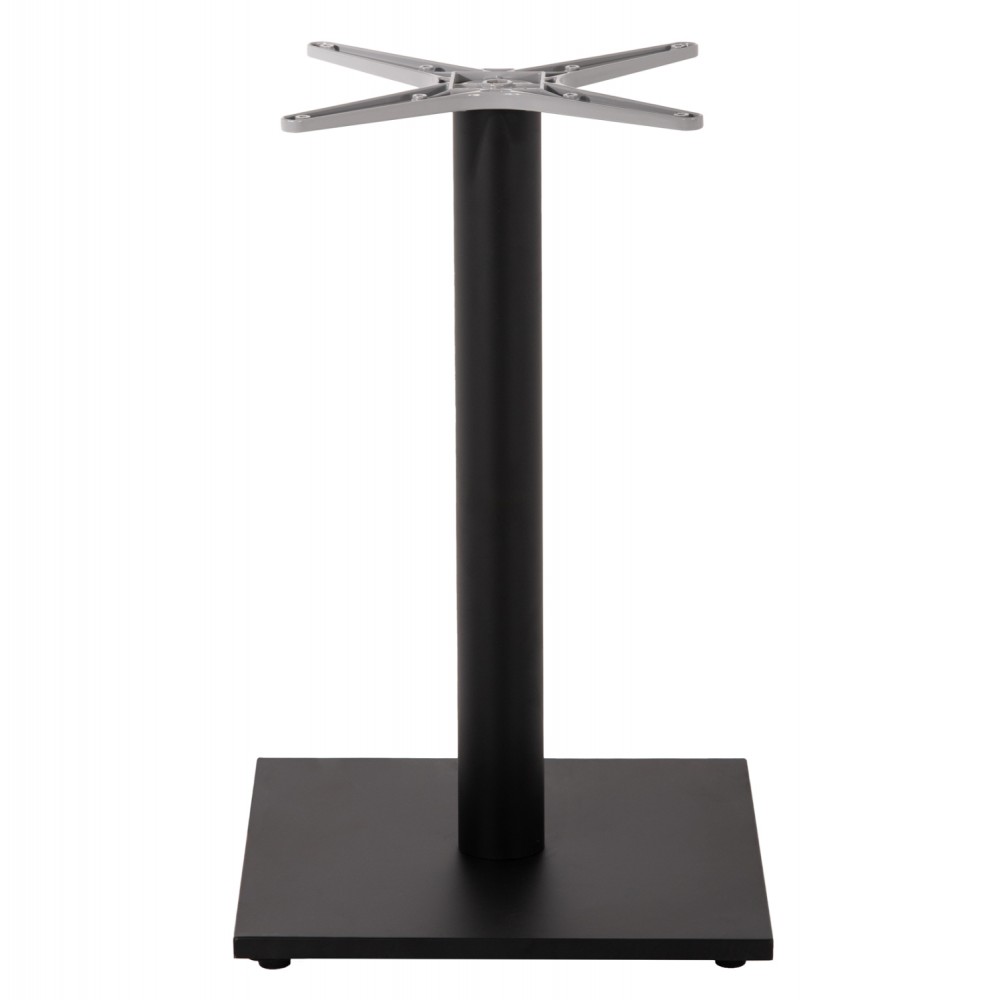 Βάση τραπεζιού από αλουμίνιο σε χρώμα μαύρο ματ 45Χ45Χ72