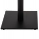 Βάση τραπεζιού από αλουμίνιο σε χρώμα μαύρο ματ 45Χ45Χ72