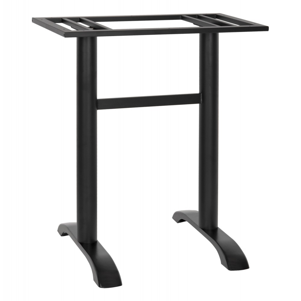 Βάση τραπεζιού από μέταλλο σε μαύρο χρώμα 80x40x91