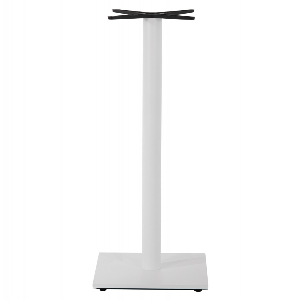Βάση τραπεζιού από μέταλλο σε χρώμα λευκό ματ 45Χ45Χ107